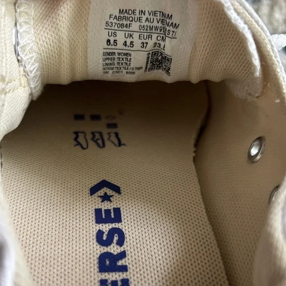 Converse Women’s Chuck Taylor All Star Shoreline slip-on White Shoes Size 6.5 - Picture 7 of 7